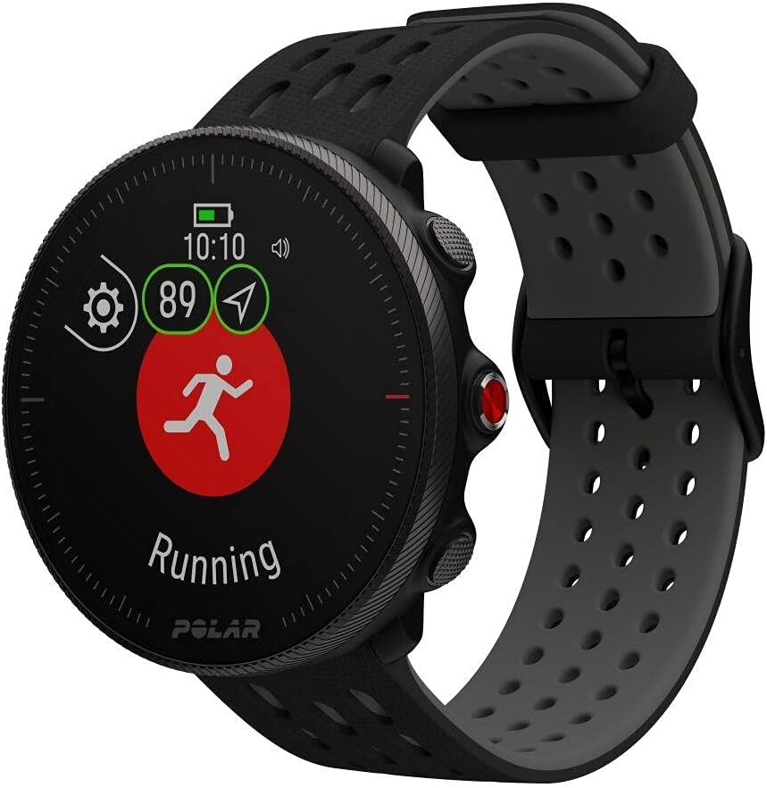 Polar Vantage M2 fitness tracker showing integrated GPS route screen
