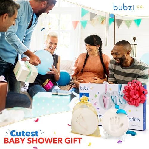 Bubzi Co personalized nursery decor display easel holding finished milestone art