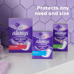 Always Xtra Protection unscented liners jumbo pack for sensitive skin
