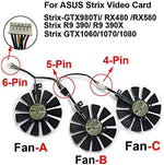 inRobert 87mm T129215SU replacement fan kit back view showcasing the four pin connector