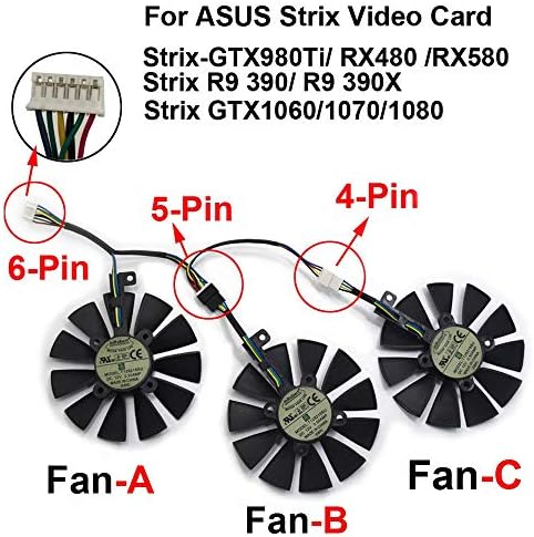 inRobert 87mm T129215SU replacement fan kit back view showcasing the four pin connector