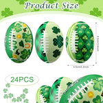 Set of twenty four pieces mini foam Irish squeeze toys arranged for party favors