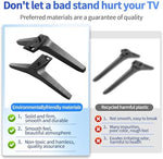 Replacement base stands for forty nine to fifty five inch televisions