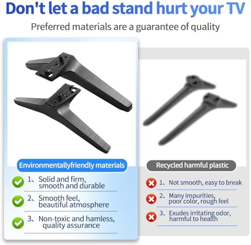 Replacement base stands for forty nine to fifty five inch televisions