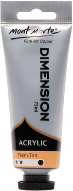 Mont Marte titanium white acrylic paint cap and nozzle view