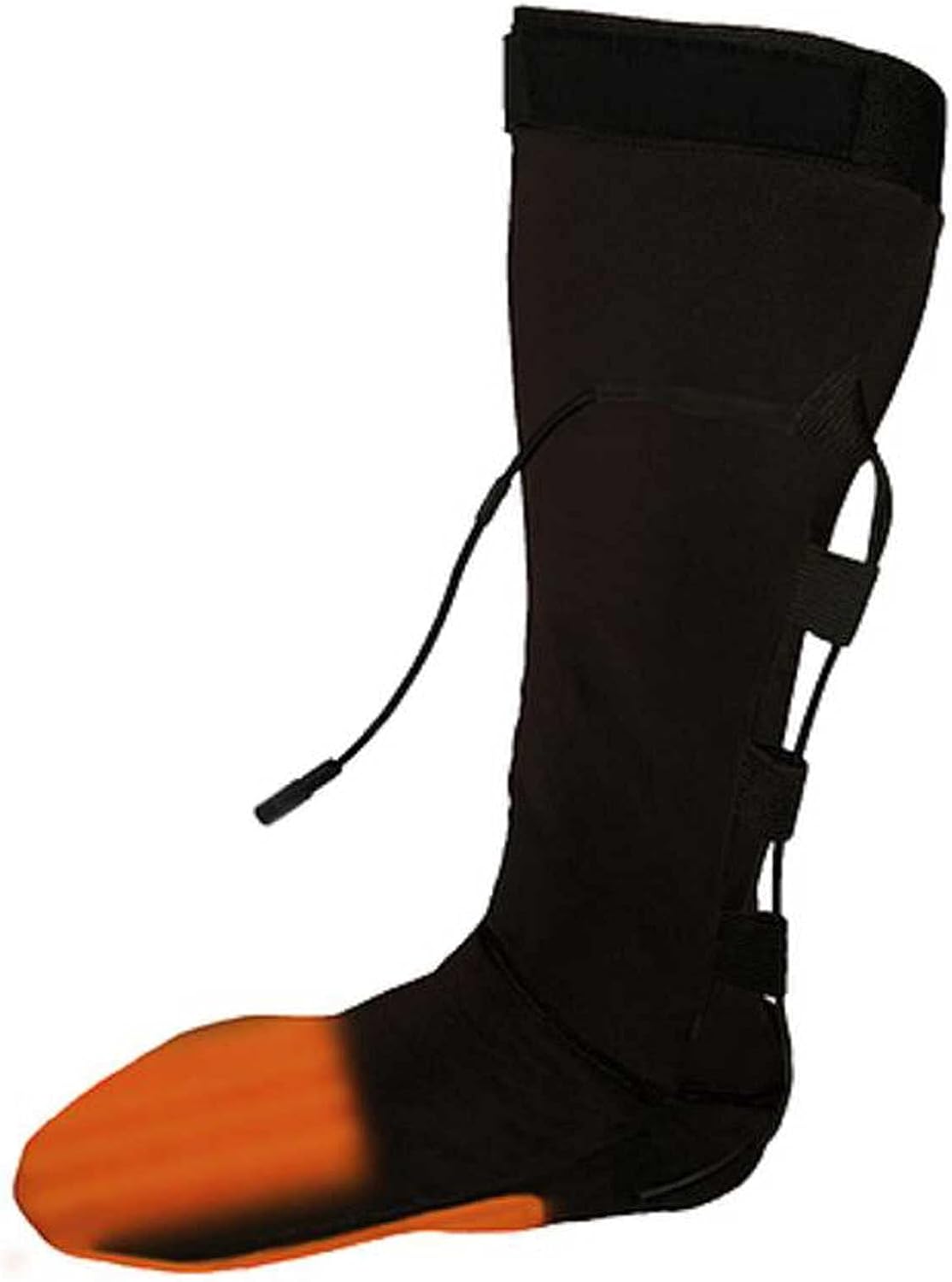 California Heat heated sock liners showing calf strap