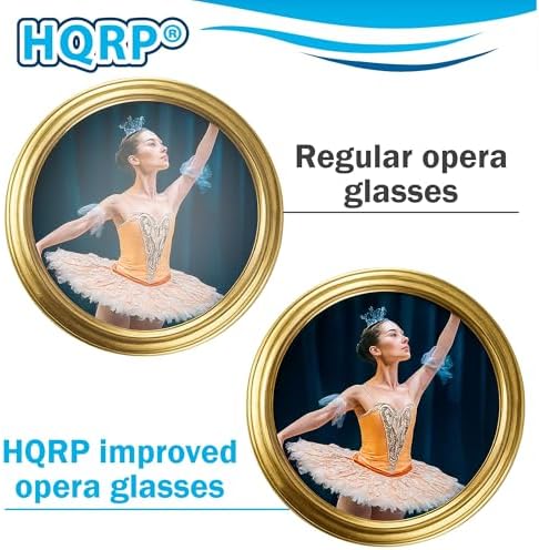 HQRP pink pearl opera glasses close up of the central focus wheel