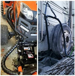 XIENLIU black hydraulic line protector demonstrating how the flat design wraps tightly