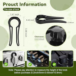 Heat resistant baby proof oven knob locks black design