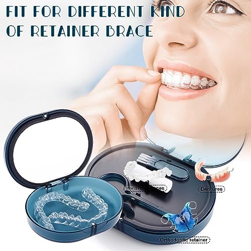 Close up view of Longmon portable dental guard container