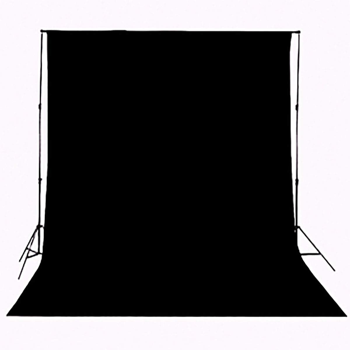 HMTFOTO black backdrop for photography front view studio background