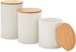 Farmlyn Creek ceramic canisters set front view kitchen storage