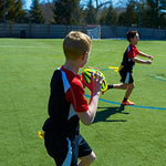 Franklin Sports practice training foam football for catching and throwing skills.