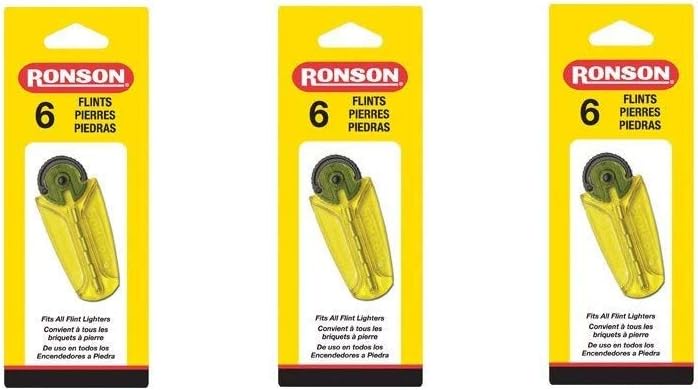 Ronson Flints 6CT(Pack of 3) - Image 1