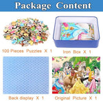 Bexido premium kids puzzle packaging dimensions and colorful graphics