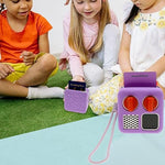 Yoto Mini player inside purple protective silicone jacket