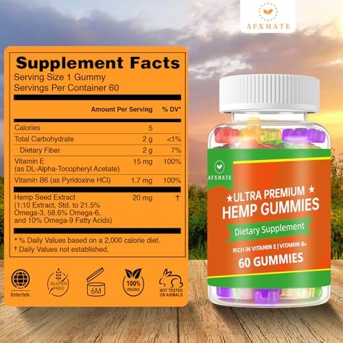 Authentic Afxmate USA imported hemp supplement packaging