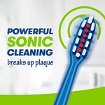 Hygienic 3D Optimus Prime character cap protecting the Firefly sonic brush head.