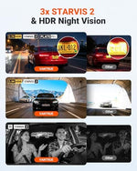 Vantrue Nexus 4S car dashboard camera system showcasing the compact sleek black design.