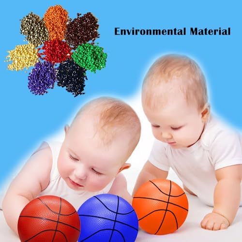 ABAJI Mini Basketballs Orange 2 Pack 5" Set with Pump Needle Durable Material for Mini Hoop 3+ Years Toddlers Kids Teenagers for Pool Indoors Outdoors - Image 4