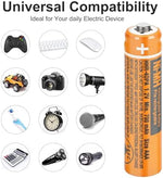 OSIM HHR-4DPA rechargeable AAA batteries showing eco friendly heavy metal free branding