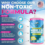 Pure RV potable water safe glycerin formula winterizing fluid for camper water lines.