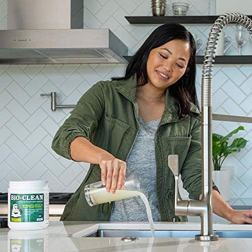 Instructions on how to apply Bio-Clean bacteria to slow moving bathroom drains.