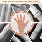 Thumb protector covers for hand eczema demonstrating high elastic material stretch