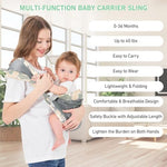 Side profile of the breathable mesh hip holder design on the Huifen infant carrier