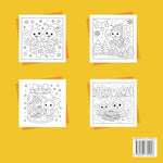 Christmas Butterflies coloring book holiday cartoon character illustration page