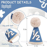 Agvgaza half birthday cone hat glitter detail