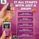 Vita Letuo six in one high absorption liquid iron drops nutrition facts and ingredient list.