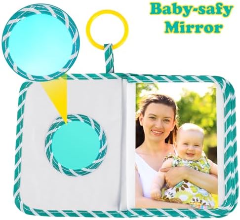 Soft toddler scrapbook featuring thirty name tag stickers for labeling family members