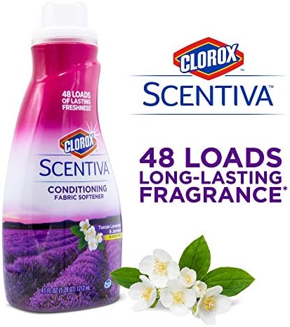 USA imported Clorox Scentiva bleach free laundry softener for sensitive fabrics.