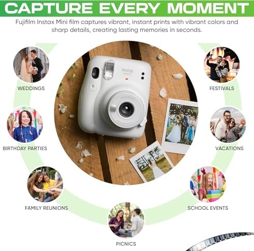 Fujifilm Instax ISO eight hundred film cartridge being inserted correctly into an instant camera chamber matching yellow marks.