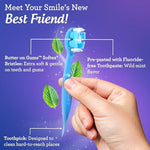 GuruNanda travel toothbrush set for oral hygiene
