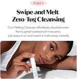 Clear gel applicator brush of the ETUDE lash primer showing bristle detail