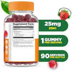 Lifeable vegetarian zinc supplements berry flavor dietary facts label