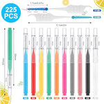 Lanjue orthodontic cleaning set showcasing the ten different sizes of color coded interdental dental brushes