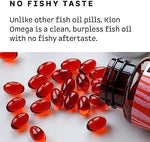 Kion cold water marine lipid dietary supplement bottle displaying brand and category details