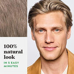 Side panel of Just For Men Shampoo-In Color detailing 5 minute application instructions
