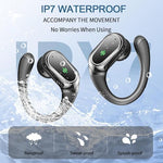 Waterproof testing view of Rolosar IP7 rated sport earbuds