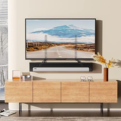 WALI soundbar bracket attached below a flat screen television layout