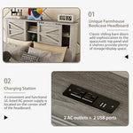 LUMISOL spacious multi drawer dresser in distressed gray finish for clothing organization