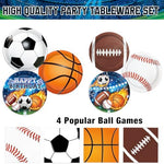 Linhaxm party set banner and cake toppers detail
