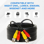 All in one plug and play CCTV camera wire split ends visualization
