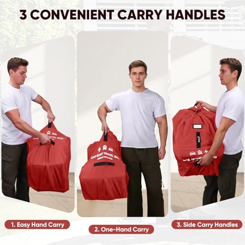 Baleine car seat travel bag folding mechanism demonstration