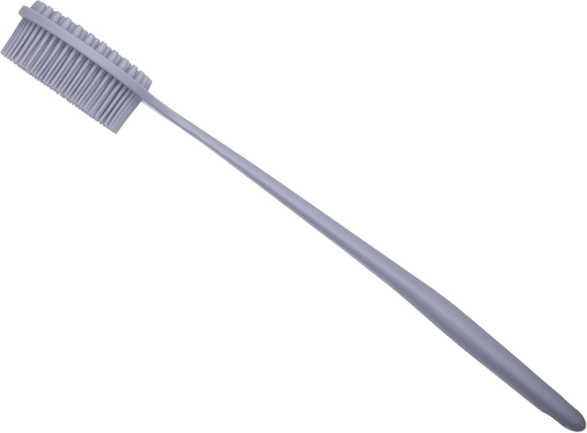 DNC ergonomic back scrubber angled display highlighting 15-inch grip
