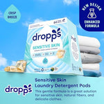 Dropps Crisp Breeze 64 count pods in plastic-free cardboard packaging