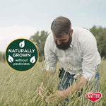 High fiber nutritional information and ingredient list on the back of the Kaytee hay bag.